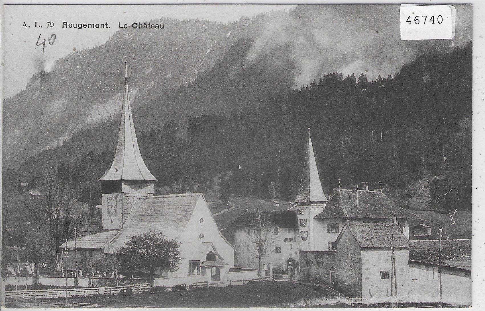 Cartoline postali: Rougemont - Le Chateau – Usato da Ettingen venduto da Kartenplanet