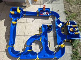 Grosse Aquaplay Wasserbahn Set mit Zubehör