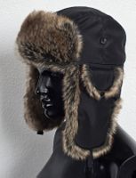 Warme Wintermütze mit Fellrand, Armytec Suisse, Grösse 60