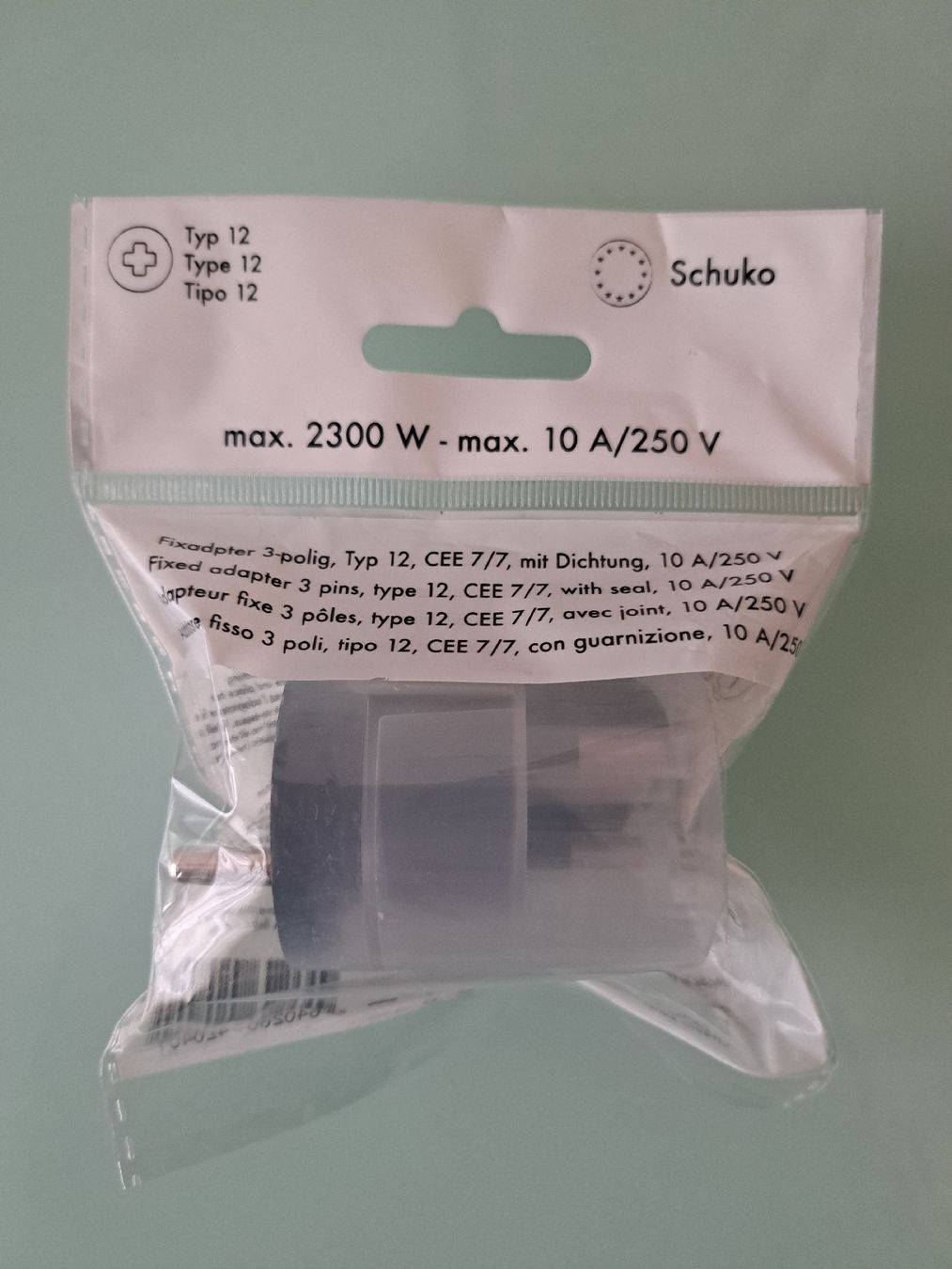 Unità & Adattatore: Fixadapter 3-polig, max. 2300 W, 10 A/250 V – Nuovo e nell'imballaggio originale da Ostermundigen venduto da sedel_