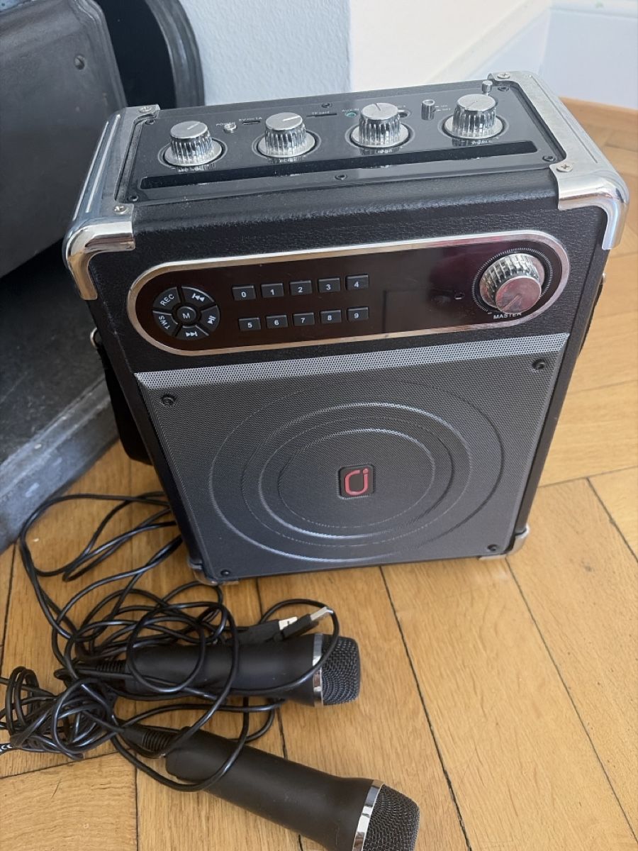 Microfoni: Karaoke machine and two microphones  – Usato da Basel venduto da cei_5scv