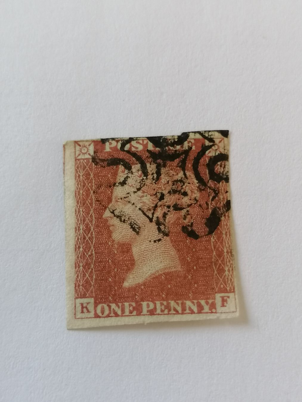 Alle Briefmarken: One Penny red 1841  – Gebraucht aus Happerswil von tschergi
