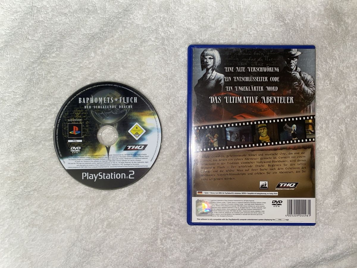 Sony Giochi: Baphomets Fluch - Der schlafende Drache PS2 – Usato da Reichenbach i. K. venduto da Daniel840 1