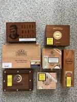 Verkaufe 1 Set von 7 hochwertigen, leeren Zigarrenholzkisten