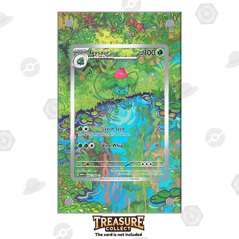 Pokémon Carte collezionabili: Ivysaur 167/165 - Pokémon Extended Artwork Display Case – Nuovo e nell'imballaggio originale da Canobbio venduto da TreasureCollect