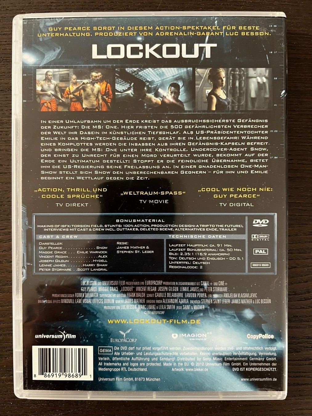 Alle DVDs: Lockout – Gebraucht aus Zürich von FilmFreunde 1