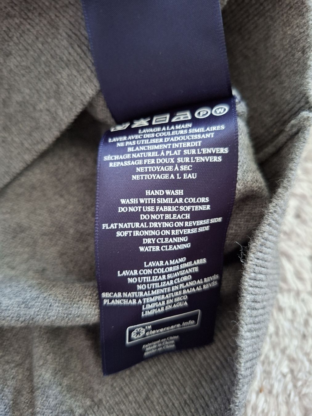 Pulls & Sweat-shirts: Pull à capuche Eden Park gris taille 4 coton cachemire – D'occasion à Renens VD par ser_j2fn 4