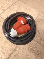 CEE Verlängerung 10m 16A 5pol. Stecker Kupplung rot