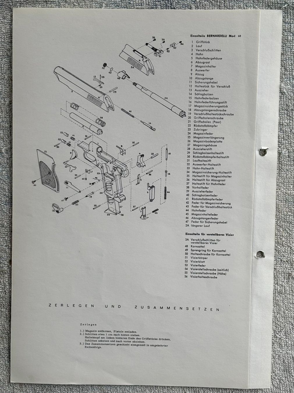 Stichwaffen: BERNARDELLI MOD 60 – Gebraucht aus Ostermundigen von wini63 2