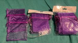 27 Lila Organza Säckli, Geschenksäckli, Schmuck-Säckli, Neu!