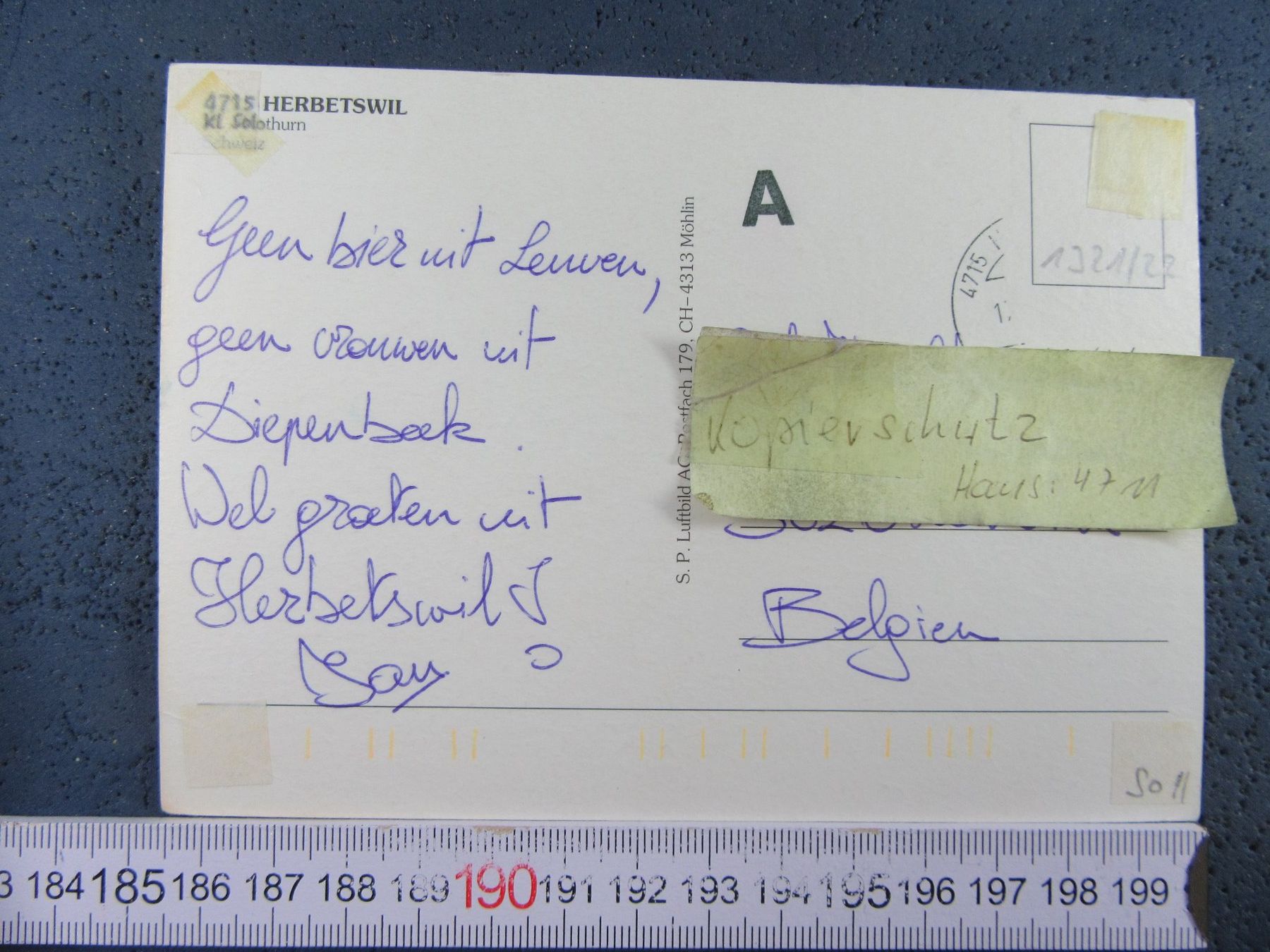 Cartes postales: HERNETSWIL SO AK  LUFTBILD BUG – D'occasion à Ettingen par Hausi4711 3