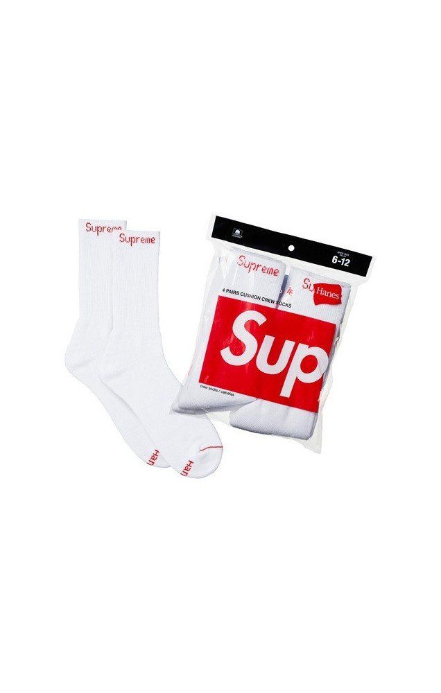 Calze: Supreme Socks (4-Pack) White – Nuovo e nell'imballaggio originale da Erlach venduto da migdep985