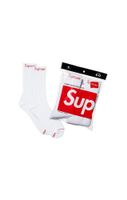 Supreme Socks (4-Pack) White
