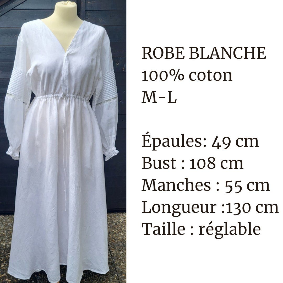 Vestiti: Robe blanche en coton – Nuovo (secondo la descrizione) da Fribourg venduto da VictoriaShop7 6