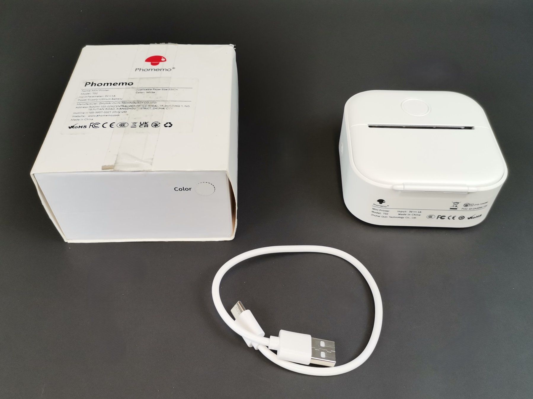 Drucker: PHOMEMO T02 Mini Bluetooth Thermodrucker + Thermal Paper – Gebraucht aus Schaffhausen von Restwert_SH 2