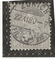 ZÜRICH 22.11.80 auf Zu#42 Mi#34 Vollstempel [5A7]