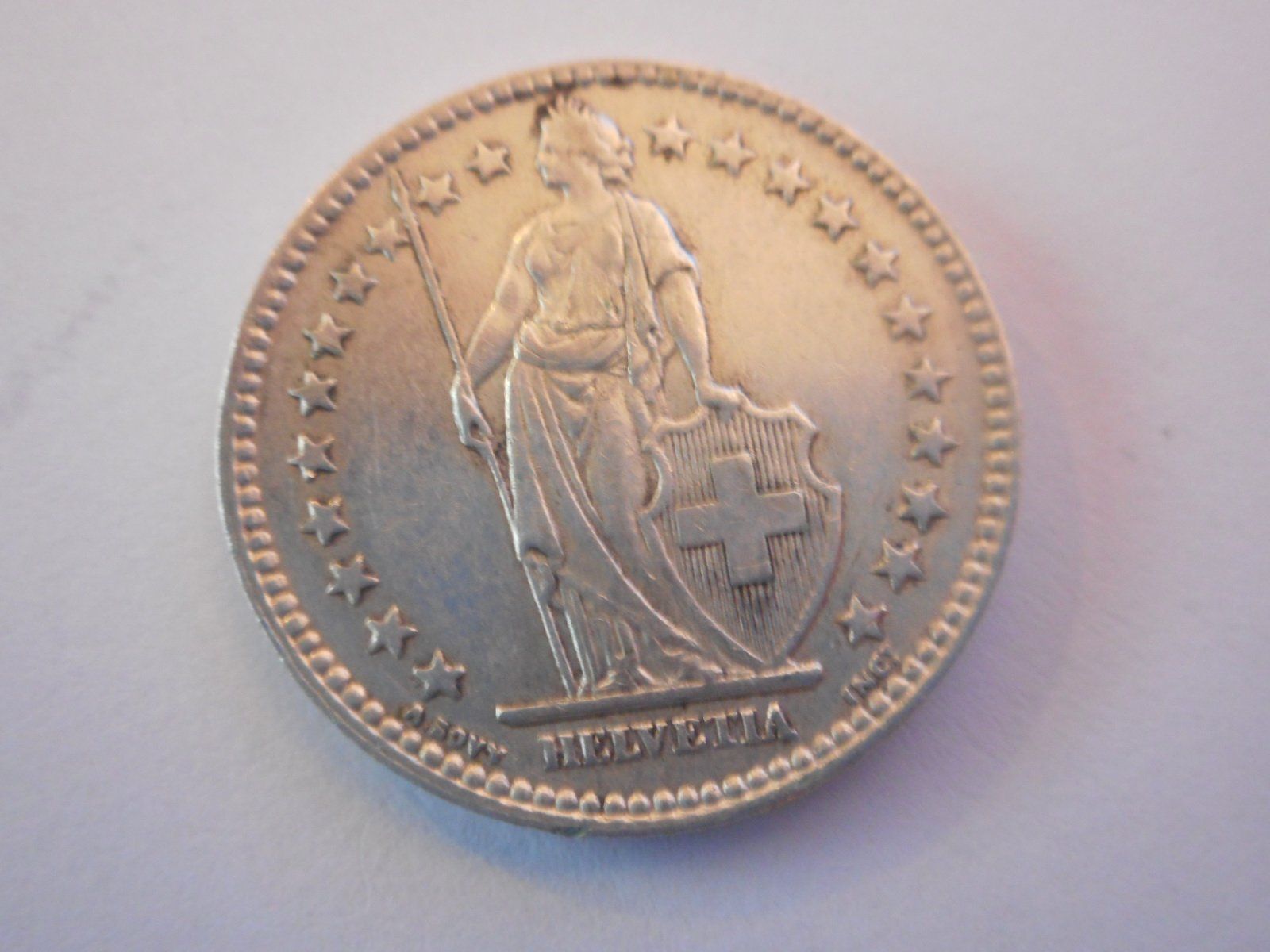 Tutti le monete: 2 Fr. 1955 silber – Usato da Kriegstetten venduto da pizlad2010 2