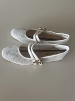 Damen Ballerinas Adamumu weiss Netzoptik Grösse 38 neu