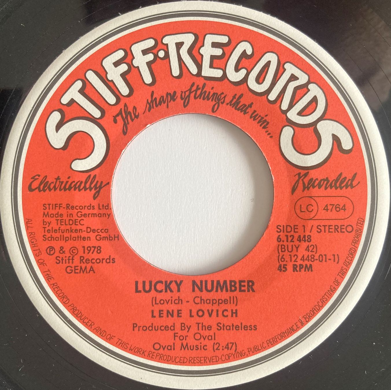 Dischi in vinile: LENE LOVICH - LUCKY NUMBER – Usato da Bottens venduto da hotter-than-hell 2