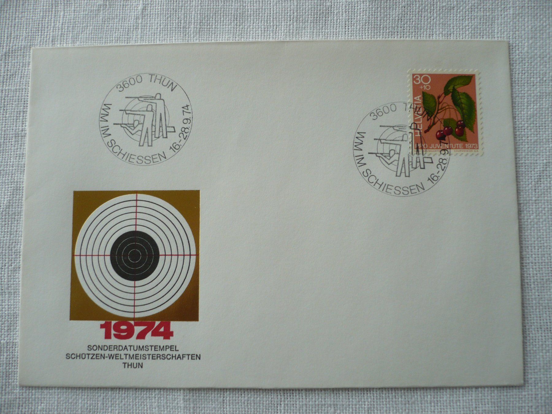 Tutti i francobolli: 1974 Schützen-WM, Thun – Usato da Zürich venduto da saltandpepper008
