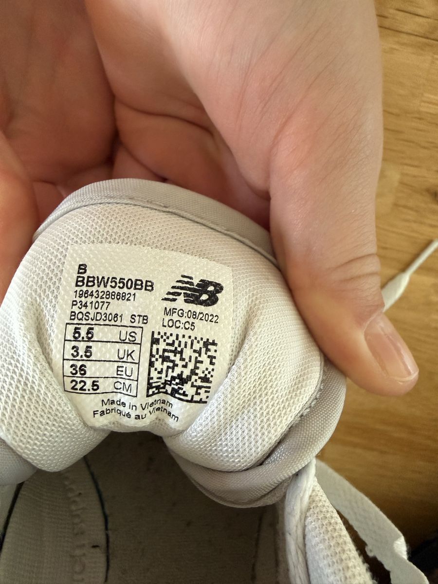 New Balance Scarpe per ragazze: New Balance 550 Grösse 36 – Usato da Zürich venduto da Sven1968 3