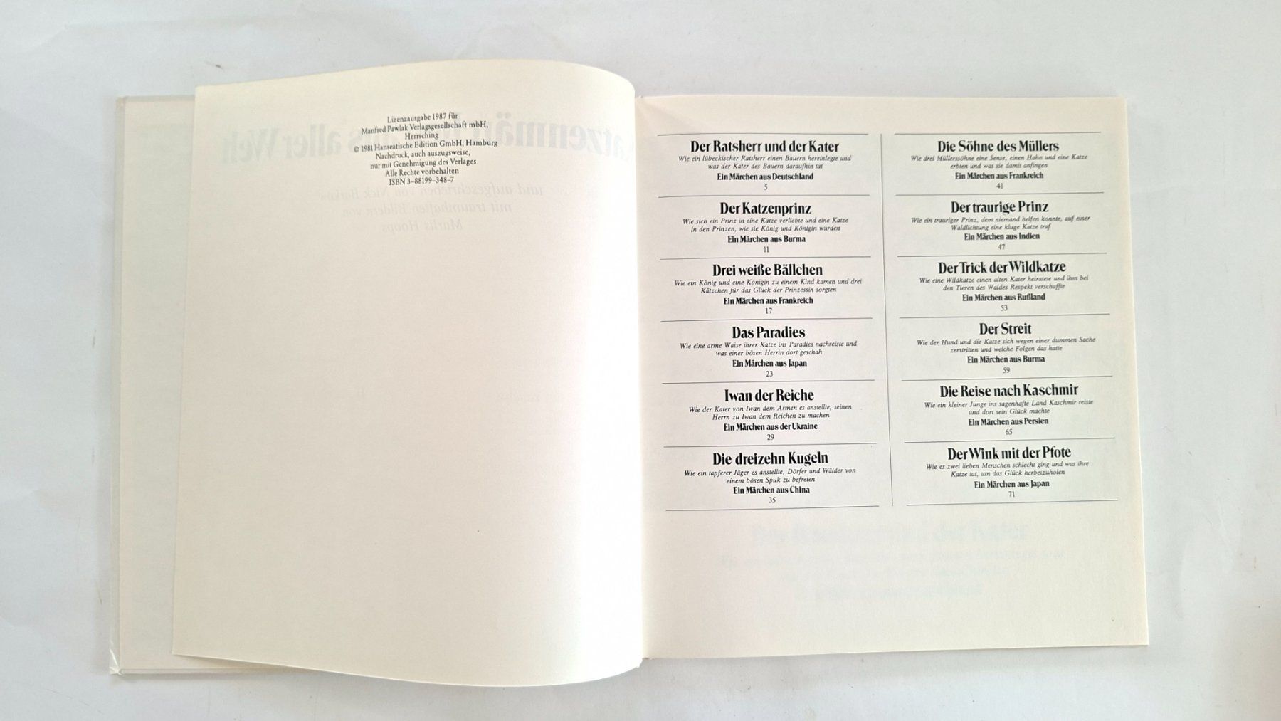 Libri: Katzenmärchen aus aller Welt – Usato da Opfikon venduto da Diversamente 2