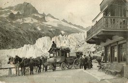 Furkapost mit Rhonegletscher