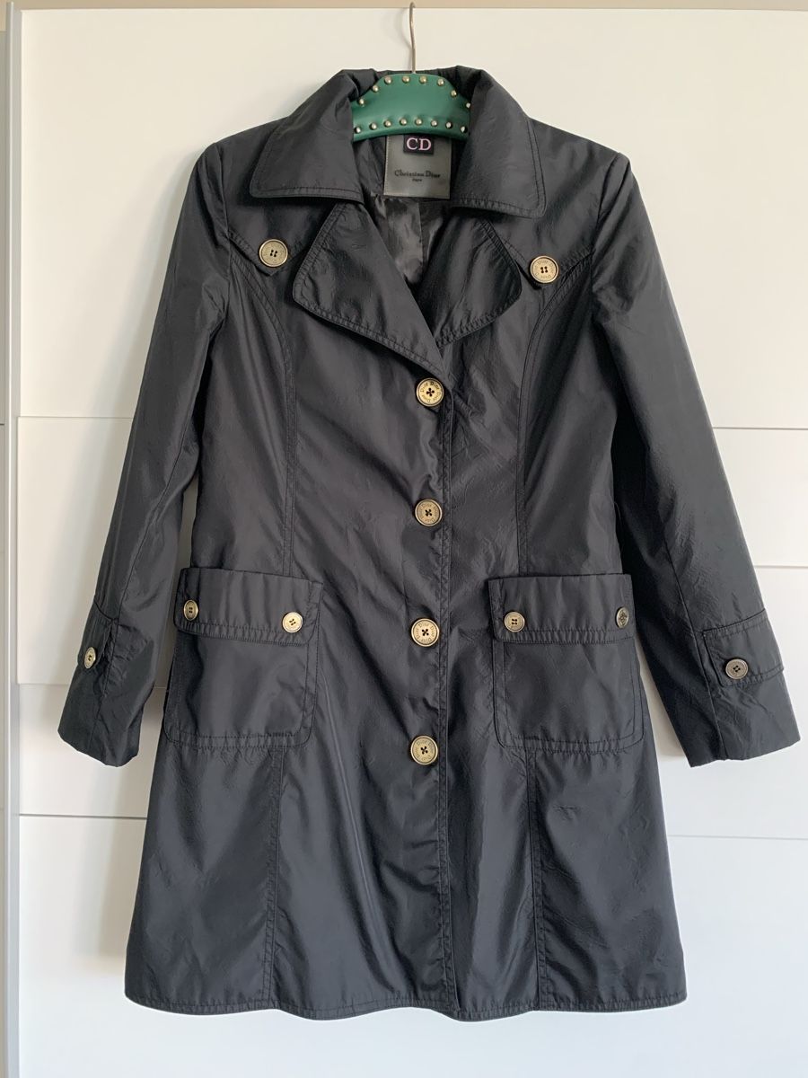 Cappotti: Dior schwarzen mantel trenchcoat – Usato da Zürich venduto da Nikuska32