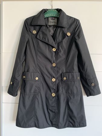 Dior schwarzen mantel trenchcoat