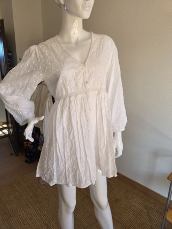 Abito bianco estivo Zara in pizzo sangallo taglia 38-40