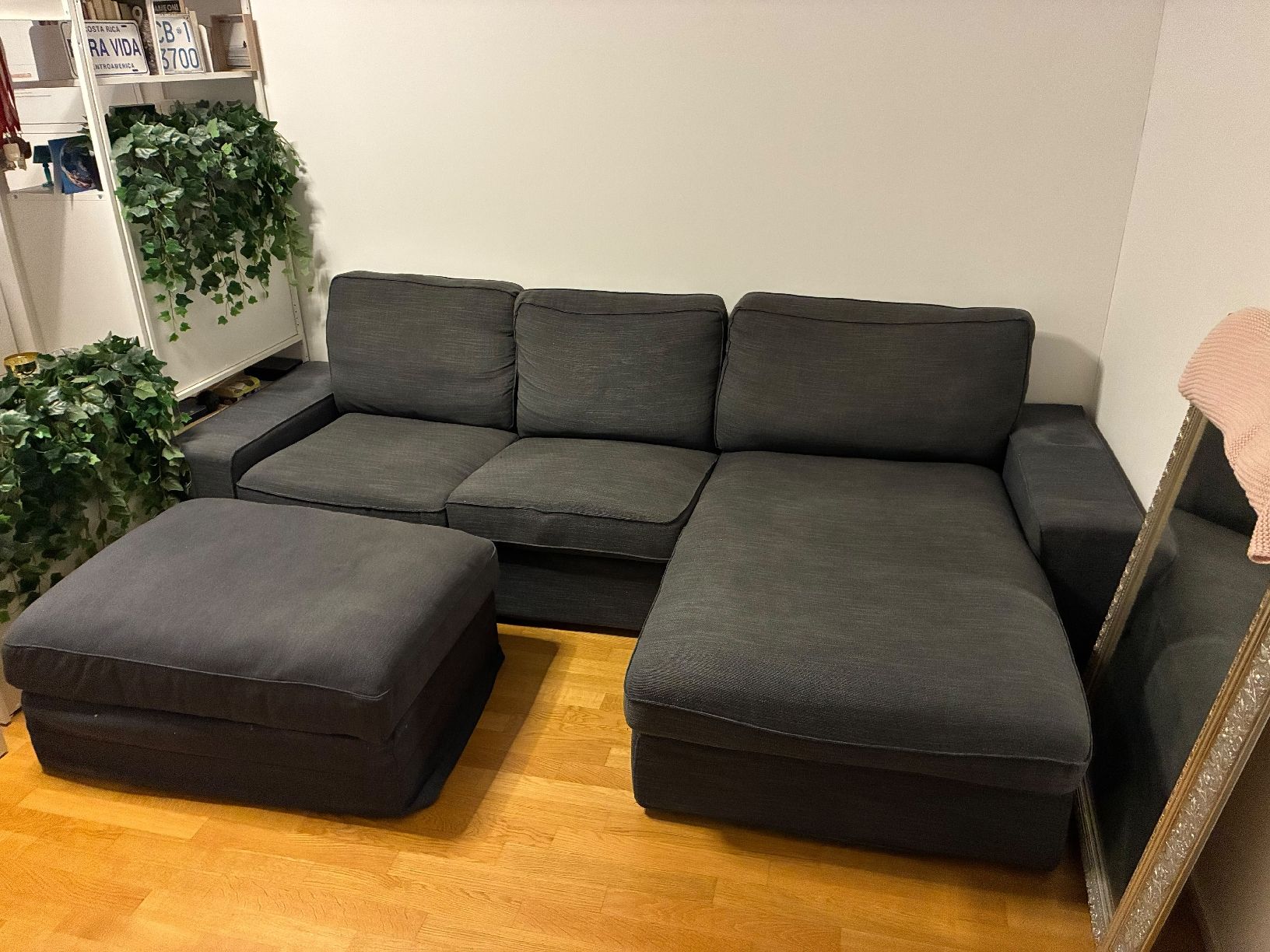 Ikea Sofas: GRATIS: IKEA Gronlid Sofa mit Hocker dunkelgrau – Gebraucht aus Münchenstein von sabrinchen02