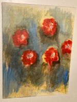 Magy Seiler Acrylgemälde signiert Nr. 36 mit Blumen