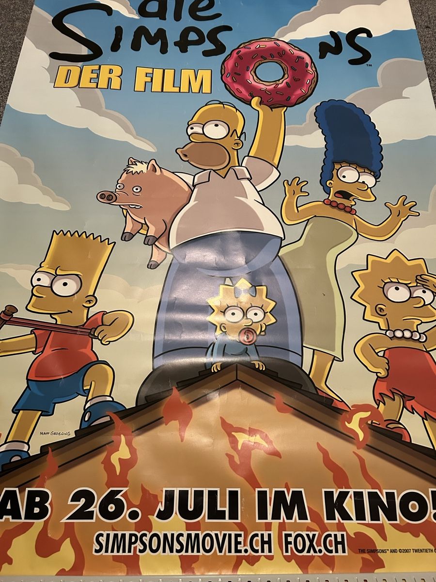 Foto & Immagini: Grosses Simpsons der Film Poster – Usato da Schliern b. Köniz venduto da Trebesch 2