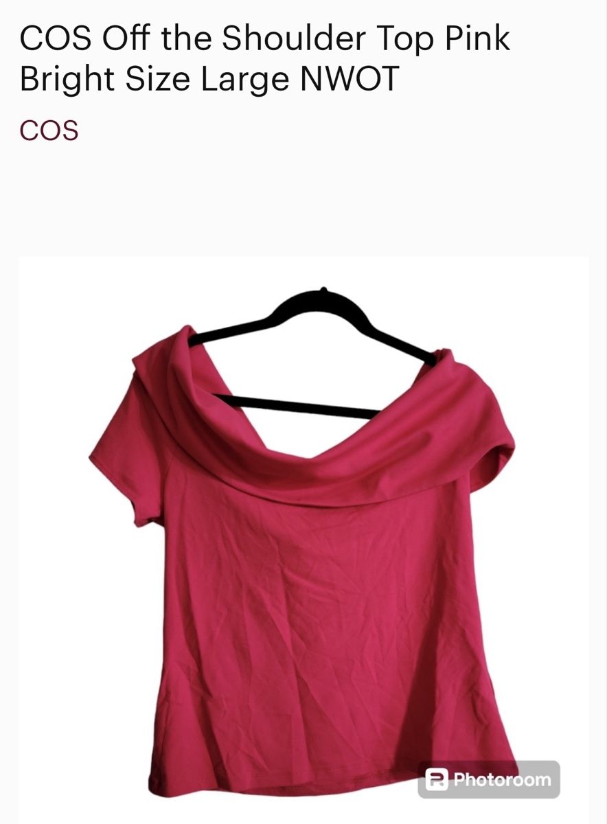 Cos Tops: COS Off Shoulder Top Pink Size L – Neu (gemäss Beschreibung) aus Zürich von chisabella 1