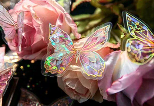 18 Stück Holografische Sommersprossen Aufkleber - Glitzer Gesichtstattoo Für Festival & Party