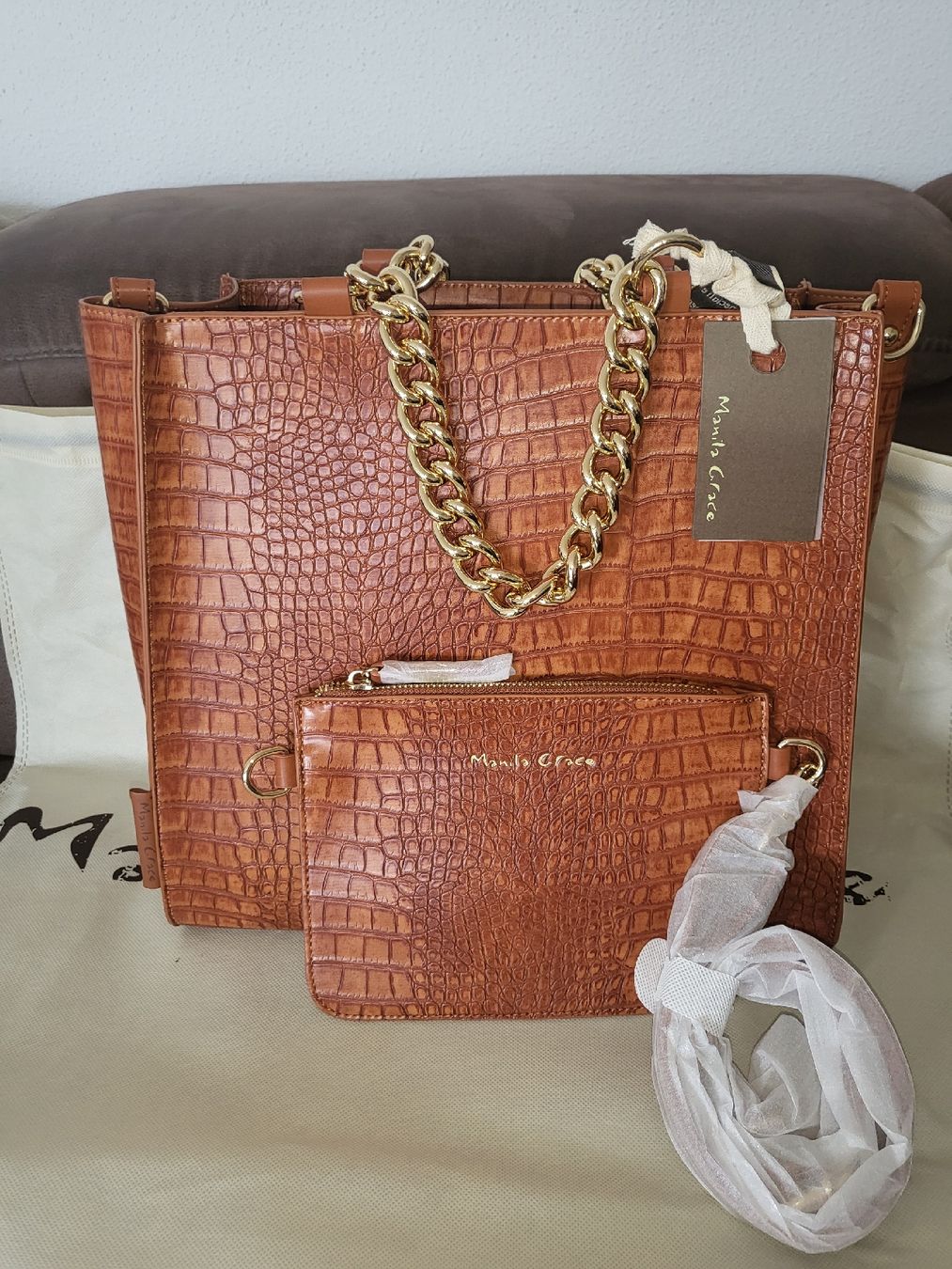 Manila Grace Borse da donna: Handtasche von Manila Grace – Nuovo e nell'imballaggio originale da Naters venduto da yvi21 1