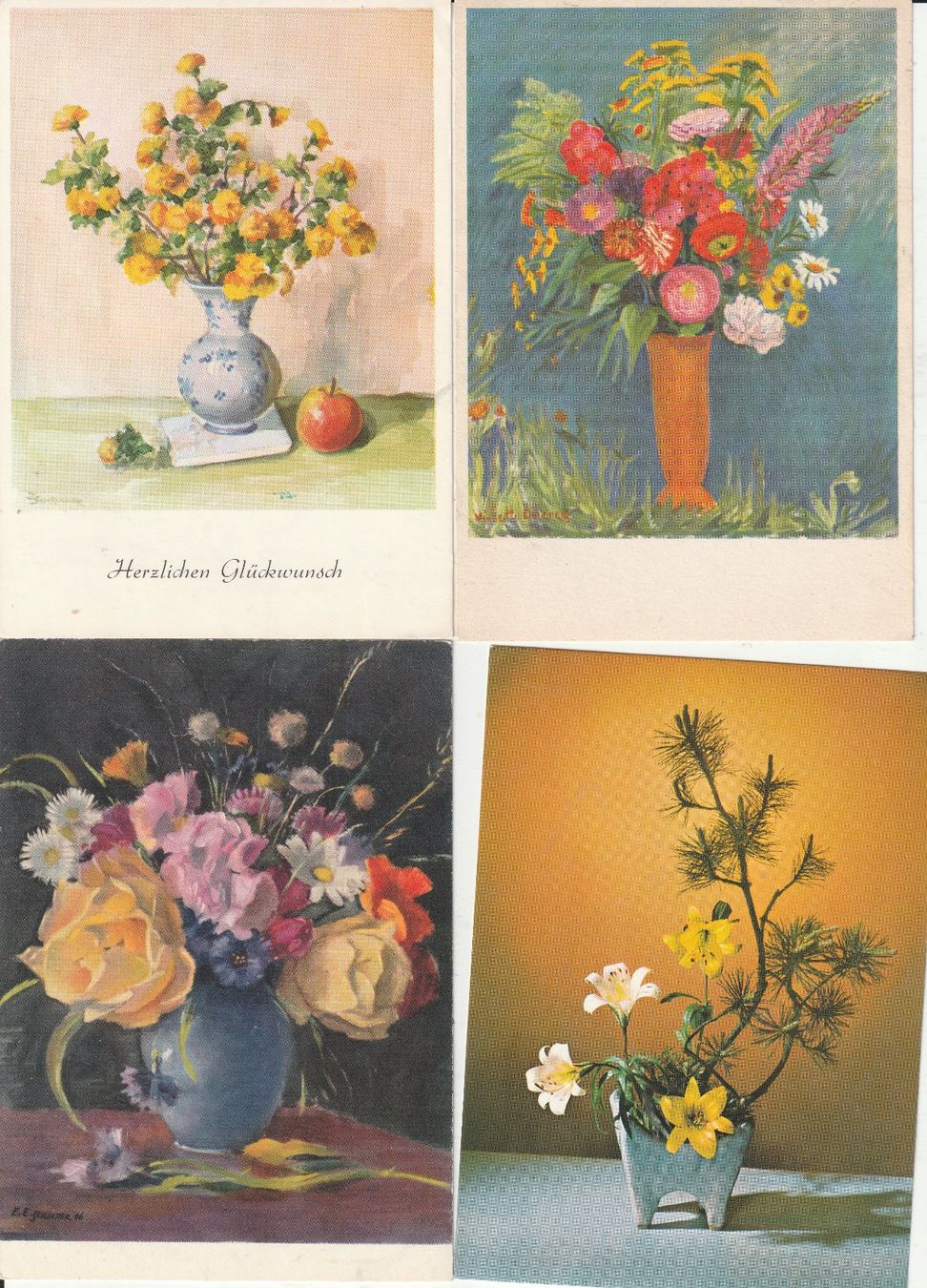 Cartoline postali: 40 Schöne Blummenkarten – Usato da Lumbrein venduto da made02 7