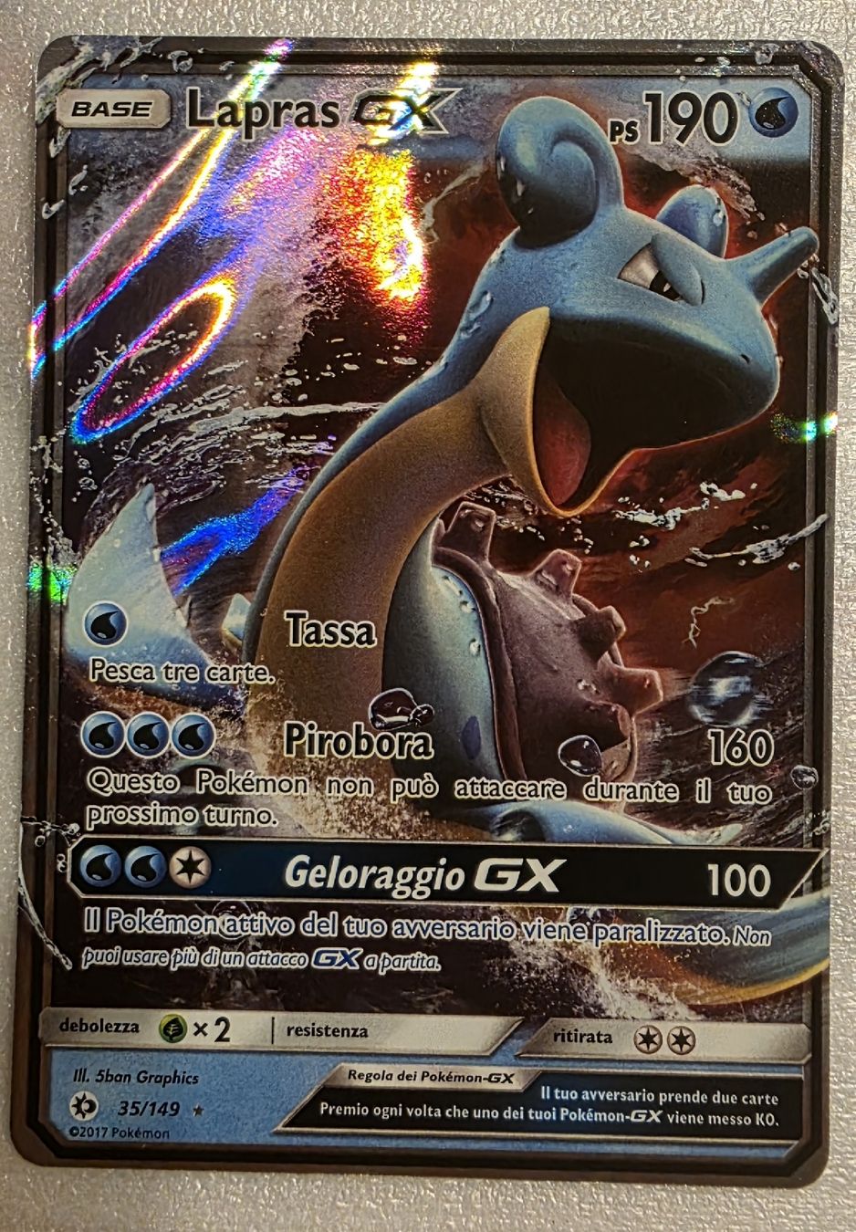 Pokémon Cartes à collectionner: lapras GX 35/149  – D'occasion à Contone par Dexx86