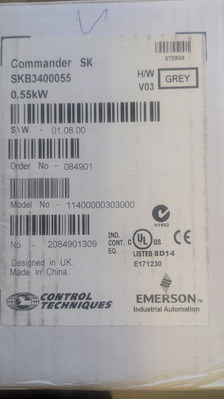 Elektronikbauteile: Frequenzumrichter Emerson Control Techniques SKA1200055 0,55 – Gebraucht aus Lotzwil von Kape 6