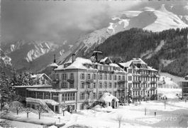 Engelberg OW // 1938 Hotel Bellevue Terminus Winter