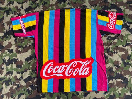 Vintage 90s T-Shirt Coca-cola AOP NEW Sz XL