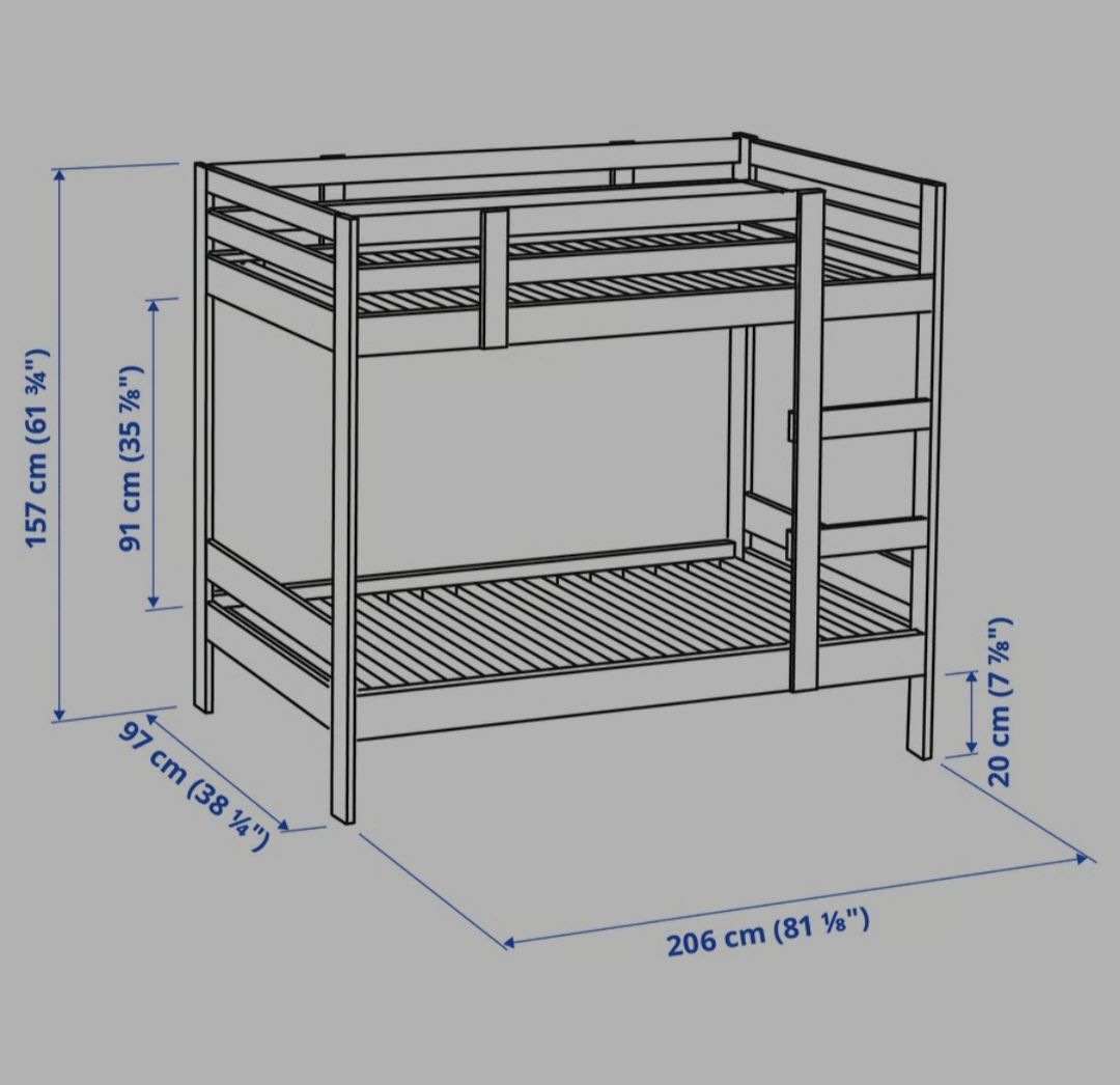 Ikea Letti: Mydal Hochbett Ikea – Usato da Hünibach venduto da JamieElio 1