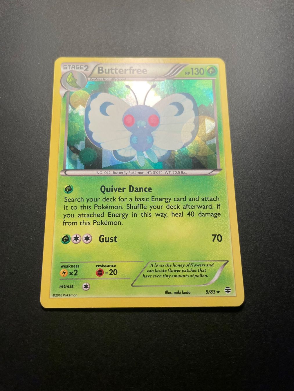 Pokémon Carte collezionabili: Butterfree - 5/83 Reverse Holo – Usato da Zürich venduto da pokemon_cards