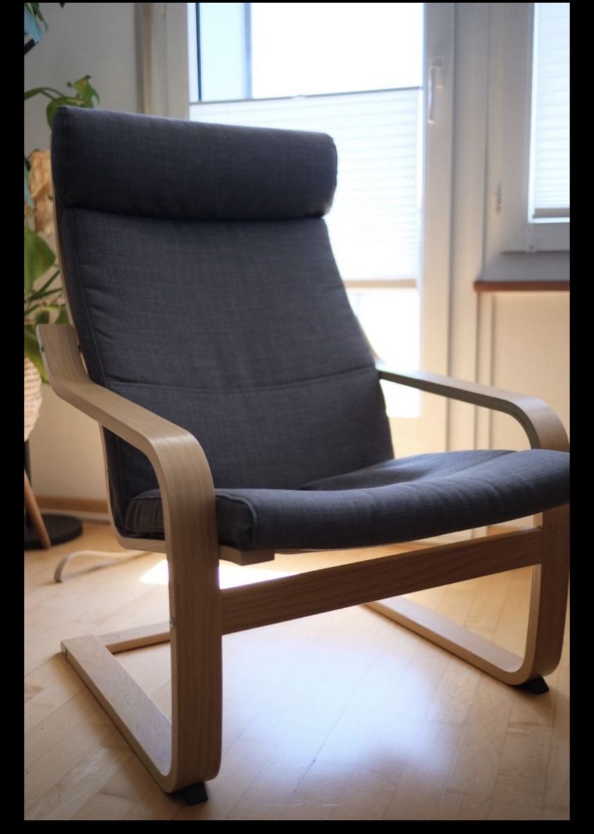 Ikea Poltrone pensili da giardino: POÄNG Sessel Dunkelgrau – Nuovo (secondo la descrizione) da Zürich venduto da Ptomas15