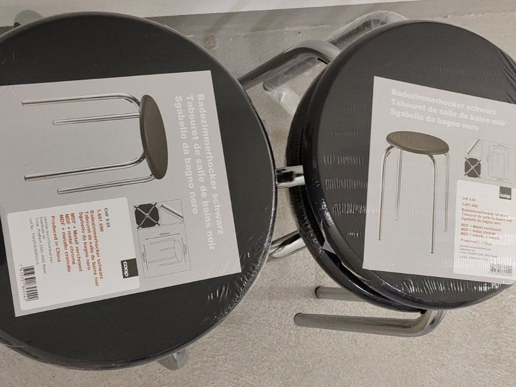 Hocker: 4 Hocker Neu – Neu und originalverpackt aus Dottikon von Oldyfreak 1