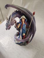 Zauberin mit Stab Drachen 28cm
