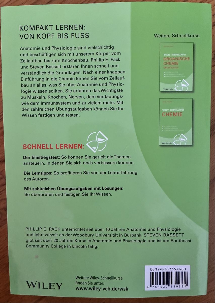 Libri: Buch Anatomie und Physiologie – Nuovo (secondo la descrizione) da Lachen SZ venduto da Manuela_15 1