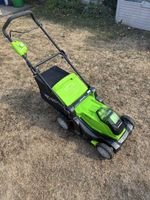 Tondeuse électrique Greenworks 40V état d'occasion.