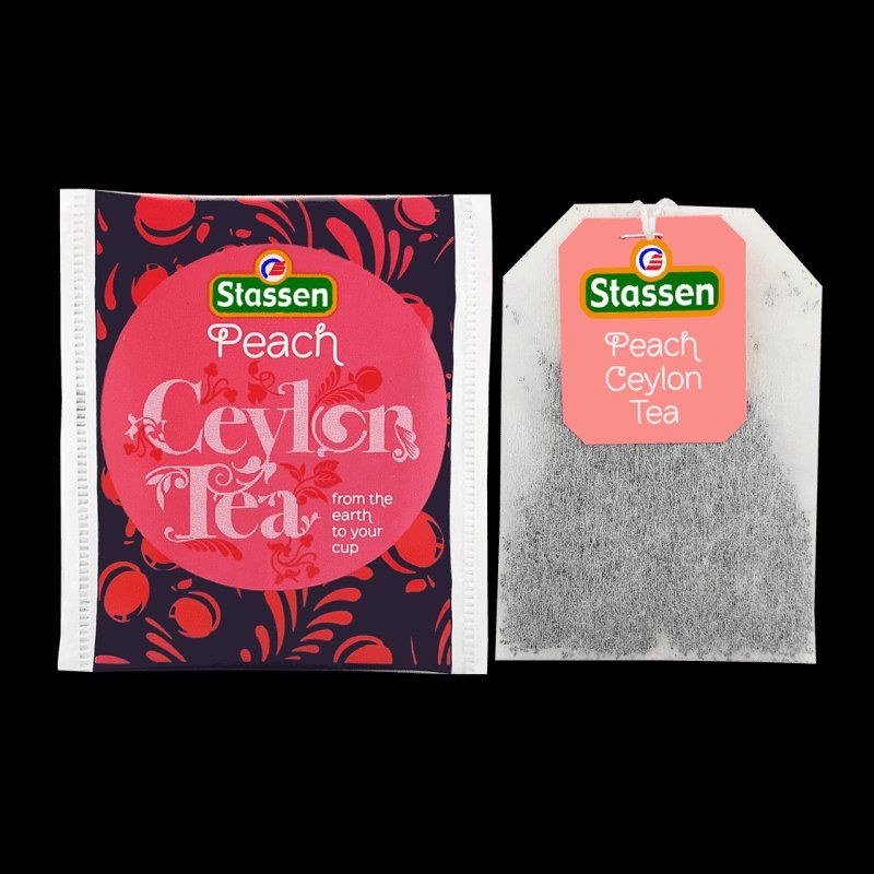 Lebensmittel & Spezialitäten: Stassen - Peach Tea - Gastro-Teebeutel – Neu und originalverpackt aus Gampelen von Geschenkxy 2