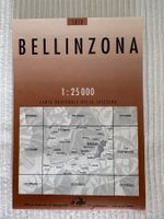Landeskarte der Schweiz 1:25000 – BELLINZONA – 1998